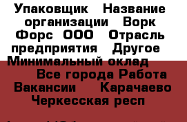 Упаковщик › Название организации ­ Ворк Форс, ООО › Отрасль предприятия ­ Другое › Минимальный оклад ­ 24 000 - Все города Работа » Вакансии   . Карачаево-Черкесская респ.
